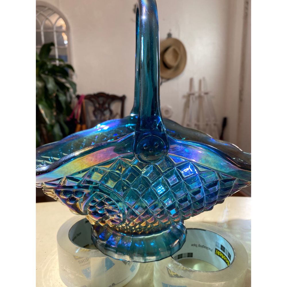 Vintage Fenton Diamond Lace with fruit